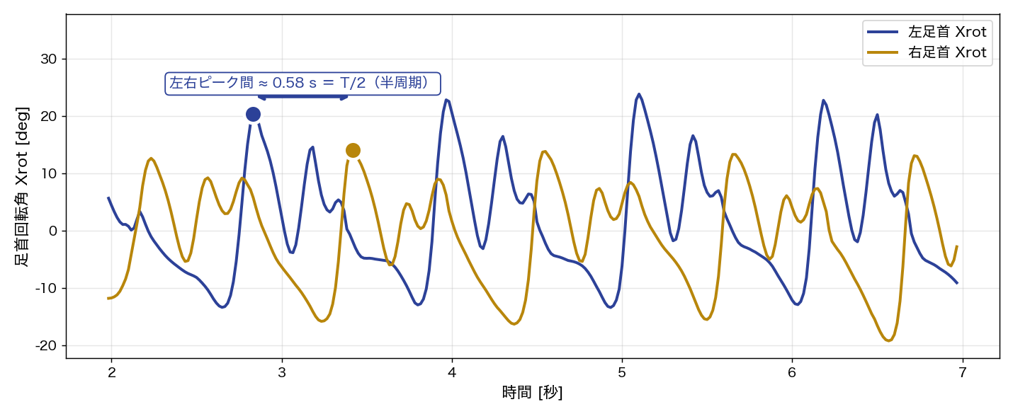 Step 3: 左右足首